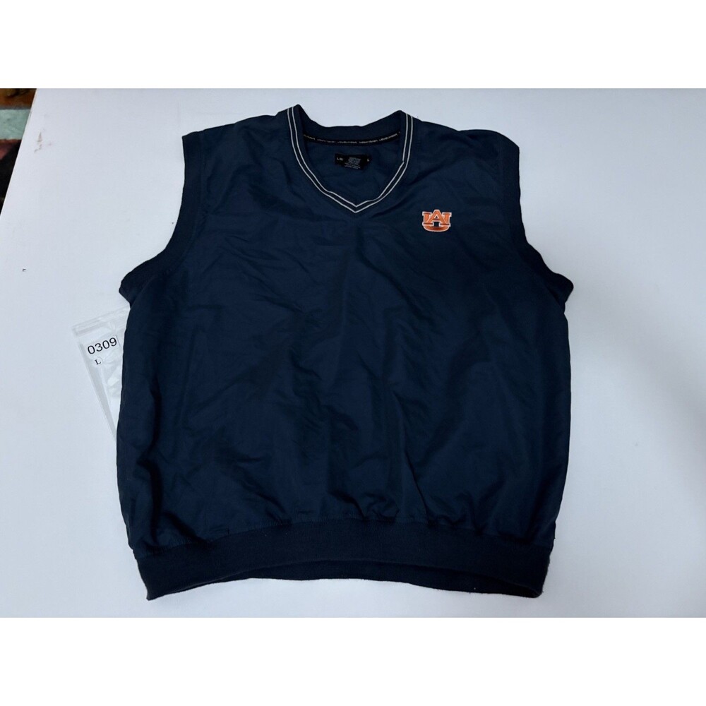 Vintage Levelwear Athletic Auburn University Vest Blue Men’s  Large